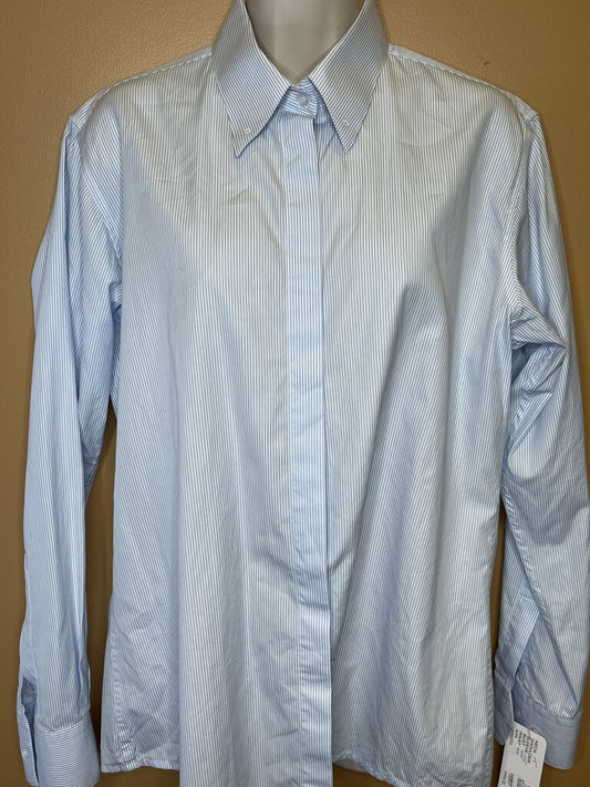 BLUE STRIPE MARSHA DEARRIAGA SHIRT