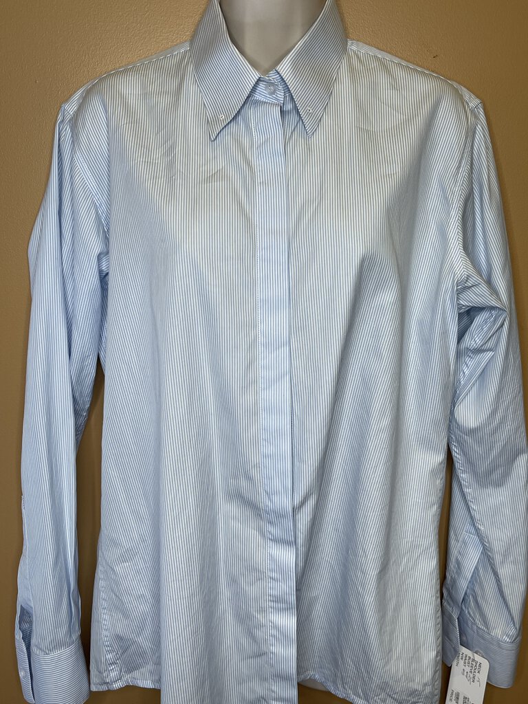 BLUE STRIPE MARSHA DEARRIAGA SHIRT