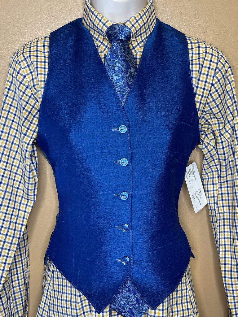 BLUE AND YELLOW CHECK ELLIE MAY SHIRT