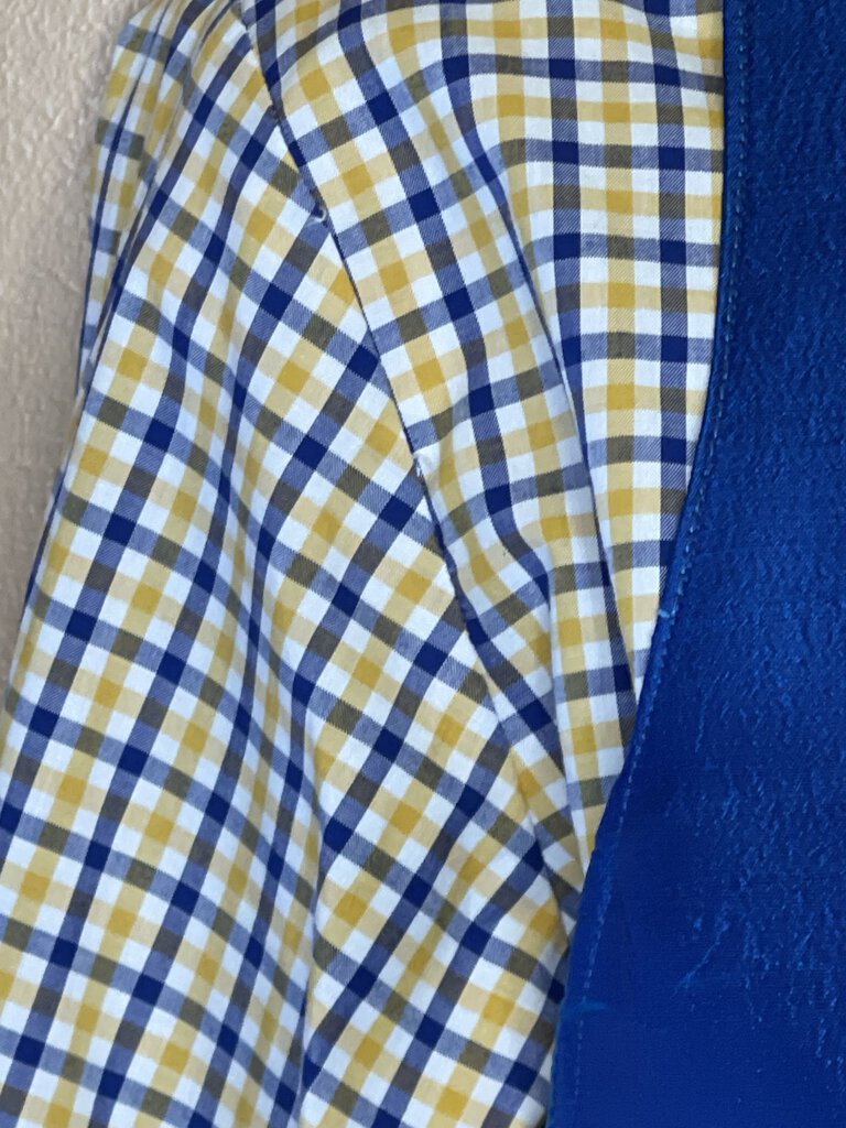 BLUE AND YELLOW CHECK ELLIE MAY SHIRT