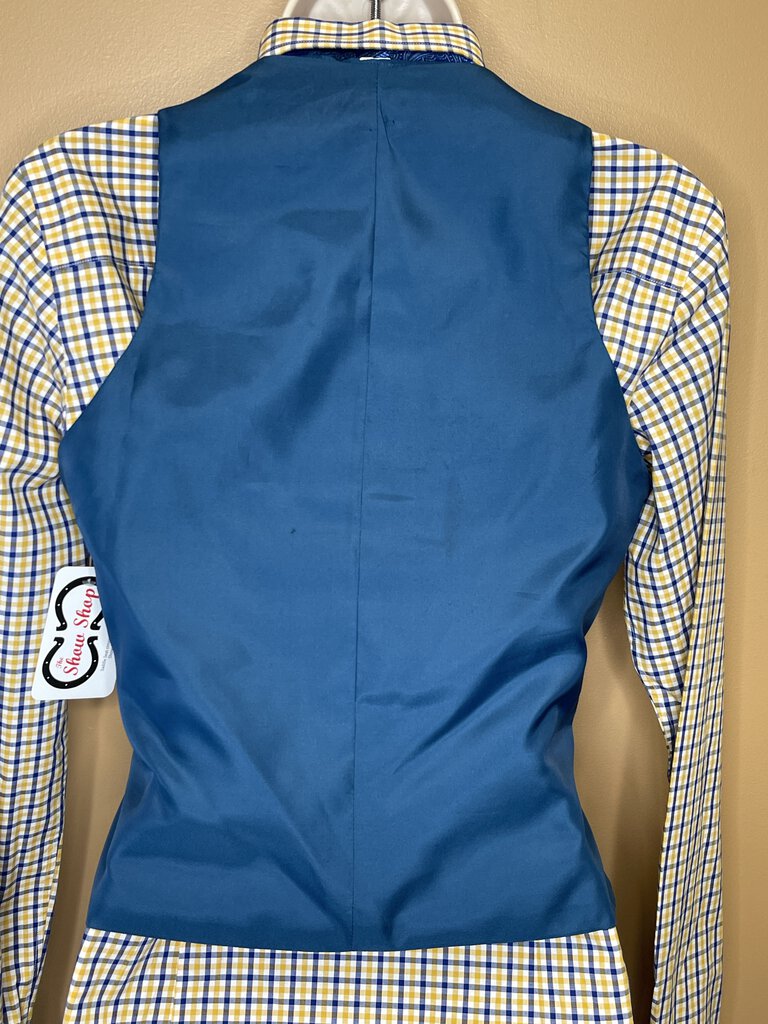 ROYAL BLUE DUPIONI SILK VEST