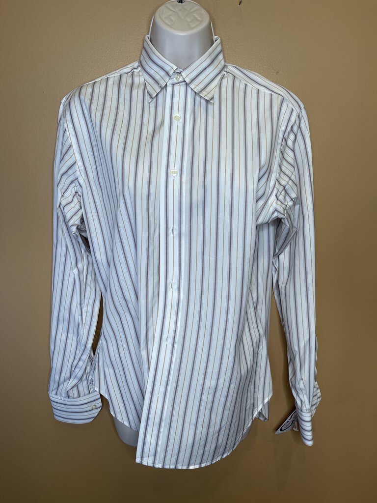 BROWN STRIPE BECKER BROTHERS SHIRT