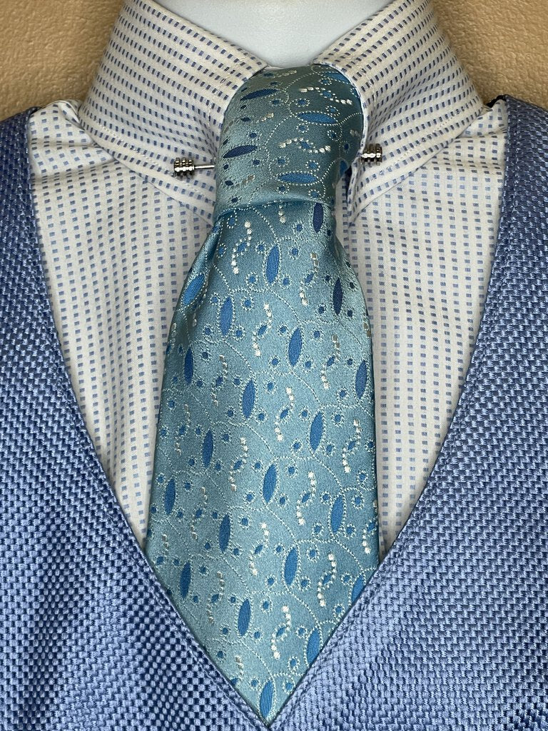 LIGHT BLUE PATTERN TIE