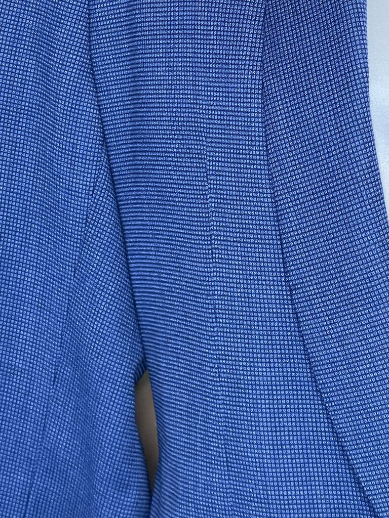 BLUE WITH NAVY SQUARE PATTERN DAY COAT