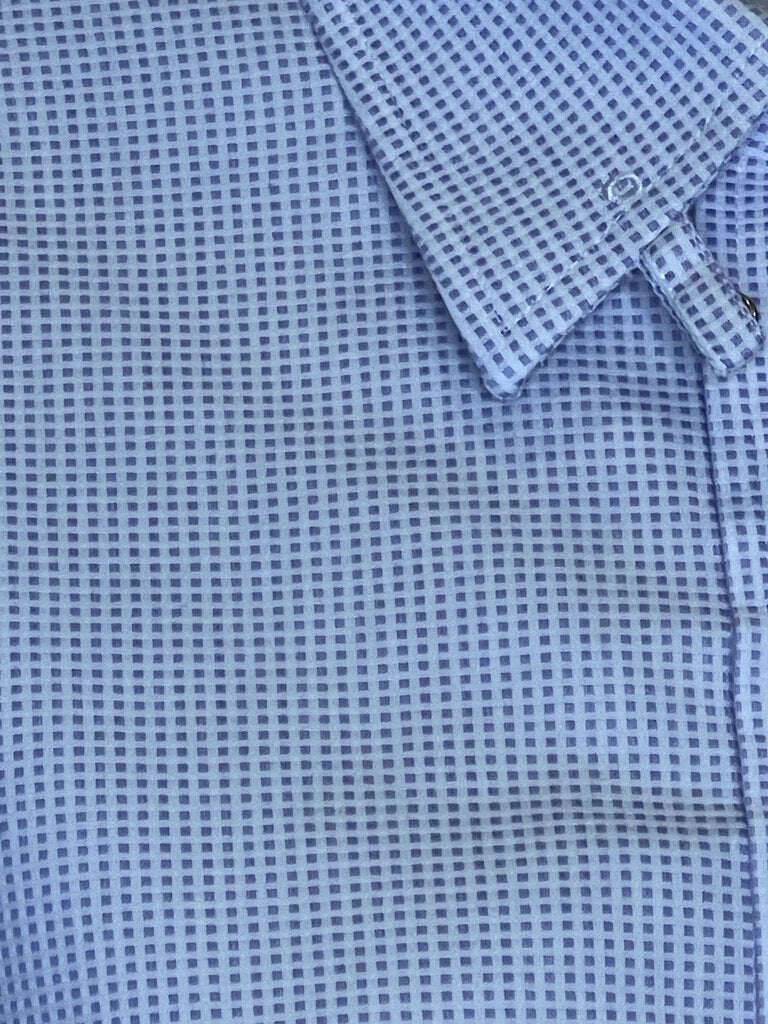 PURPLE SQUARE PATTERN SHIRT