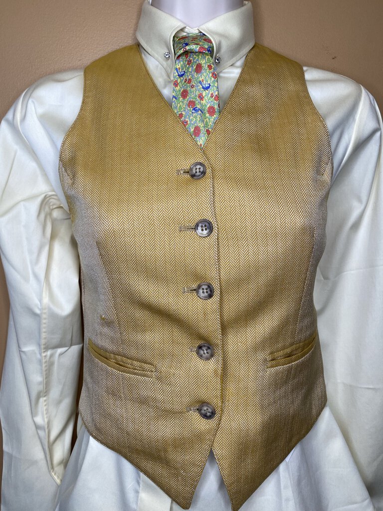 GOLD HERRINGBONE CM VEST