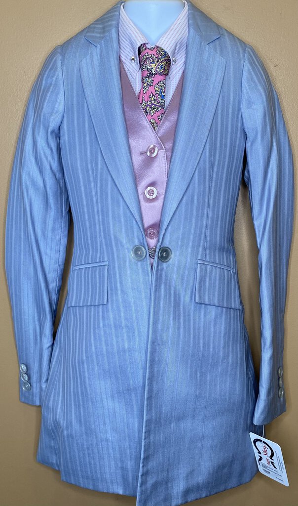 SILVER BLUE WITH SHEEN DEREGNAUCOURT DAY SUIT