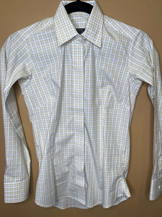 YELLOW AND BLUE CHECK ELLIE MAY SHIRT