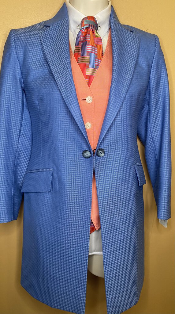 BLUE DIAMOND PATTERN BETTY BERDINE DAY SUIT