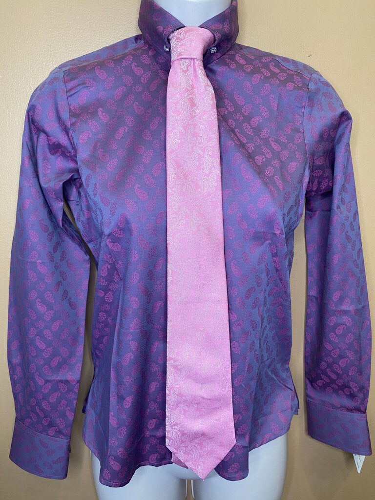 PURPLE PAISLEY BETTY BERDINE SHIRT