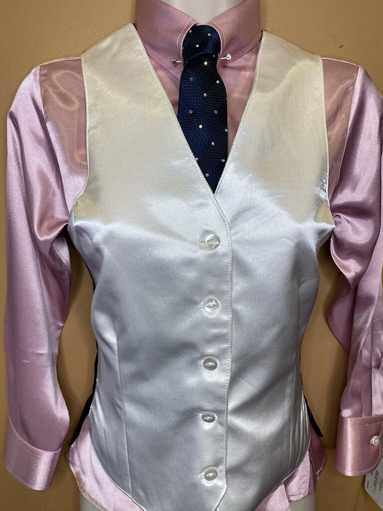 PINK SATIN BETTY BERDINE SHIRT