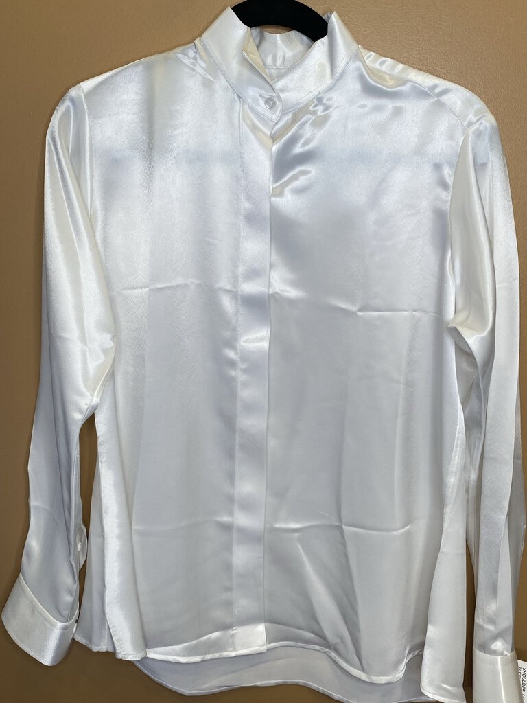 FORMAL WHITE SATIN BETTY BERDINE SHIRT