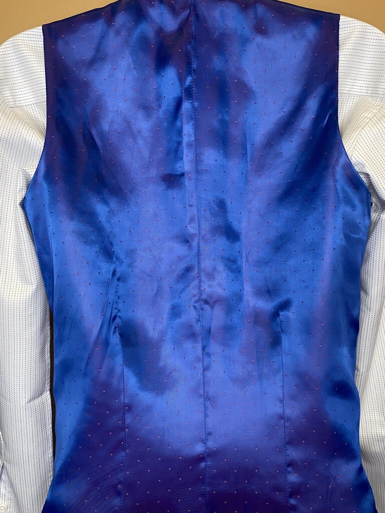 ROYAL BLUE MATTE SATIN BETTY BERDINE VEST