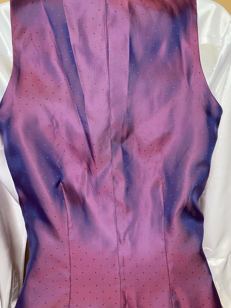 FUCHSIA MATTE SATIN BETTY BERDINE VEST