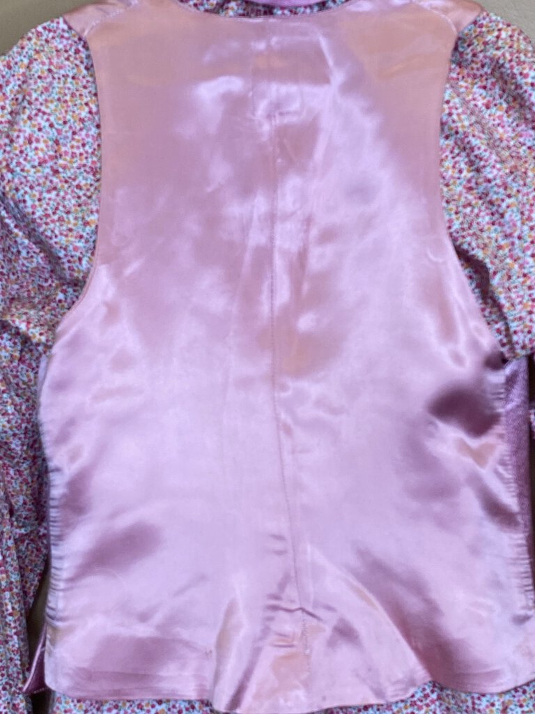 PINK SATIN DEREGNAUCOURT VEST