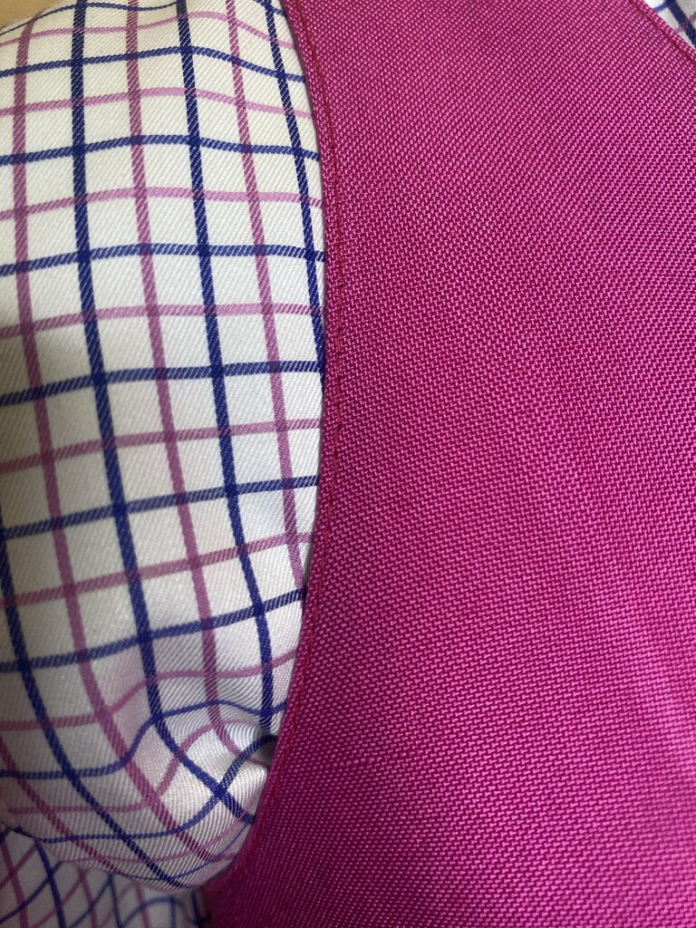 PINK AND BLUE CHECK BETTY BERDINE SHIRT