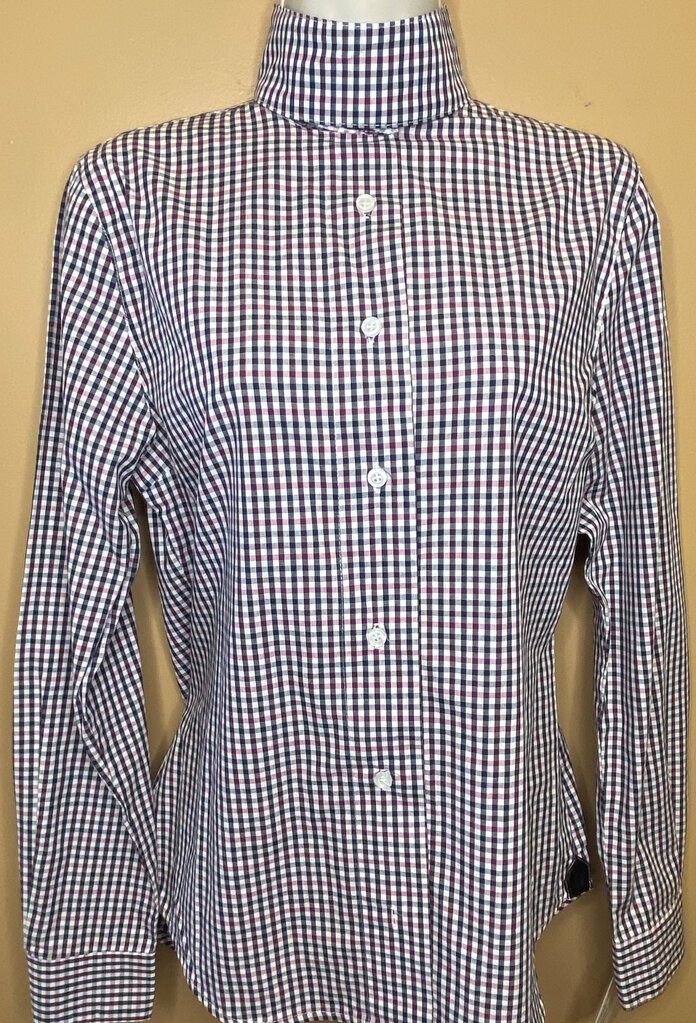 MAROON AND BLACK CHECK HUNT SHIRT