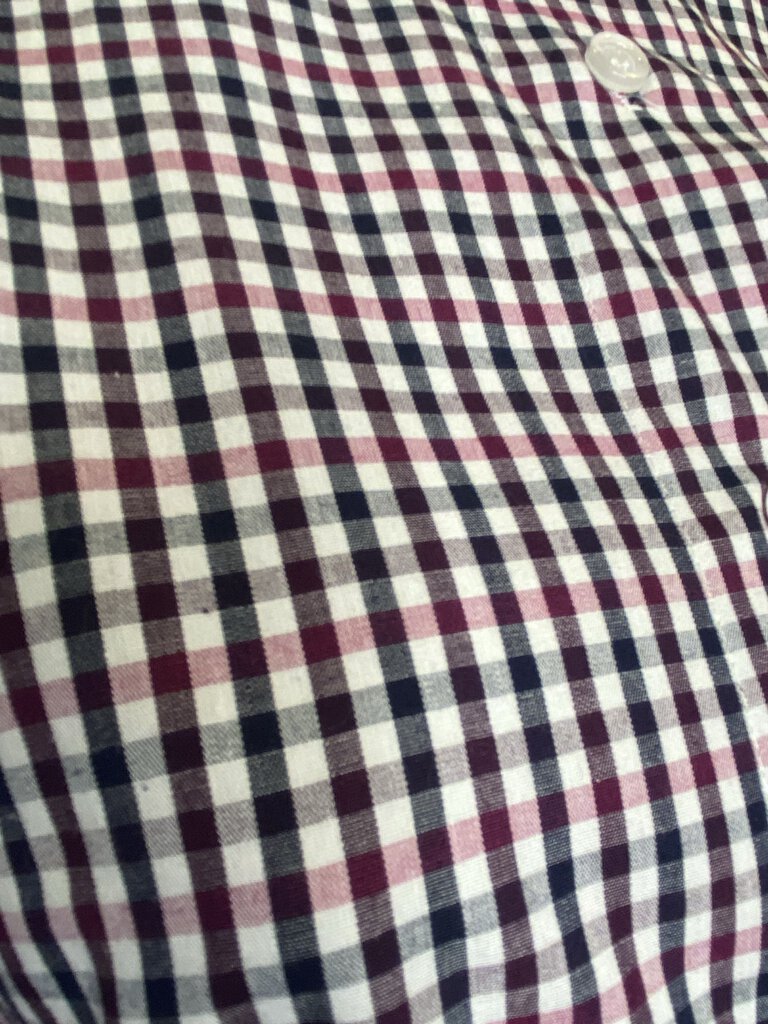 MAROON AND BLACK CHECK HUNT SHIRT