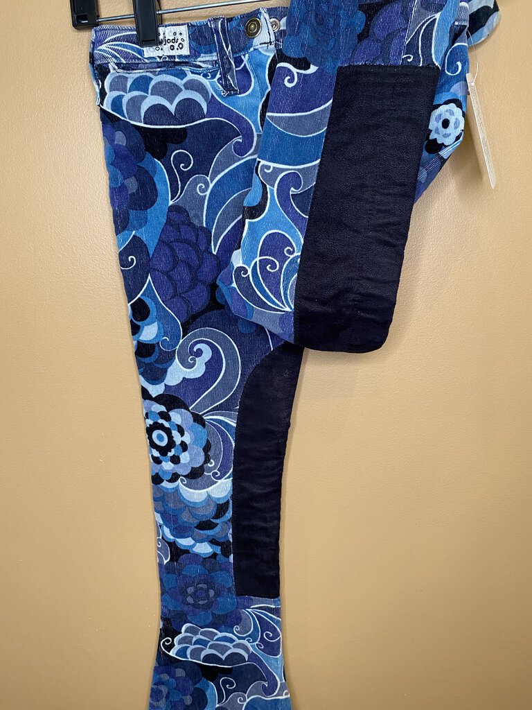 BLUE FLOWER HOT JODS CORDUROY