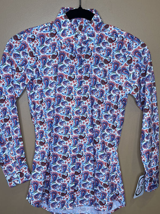 MULTI COLOR PAISLEY BETTY BERDINE SHIRT