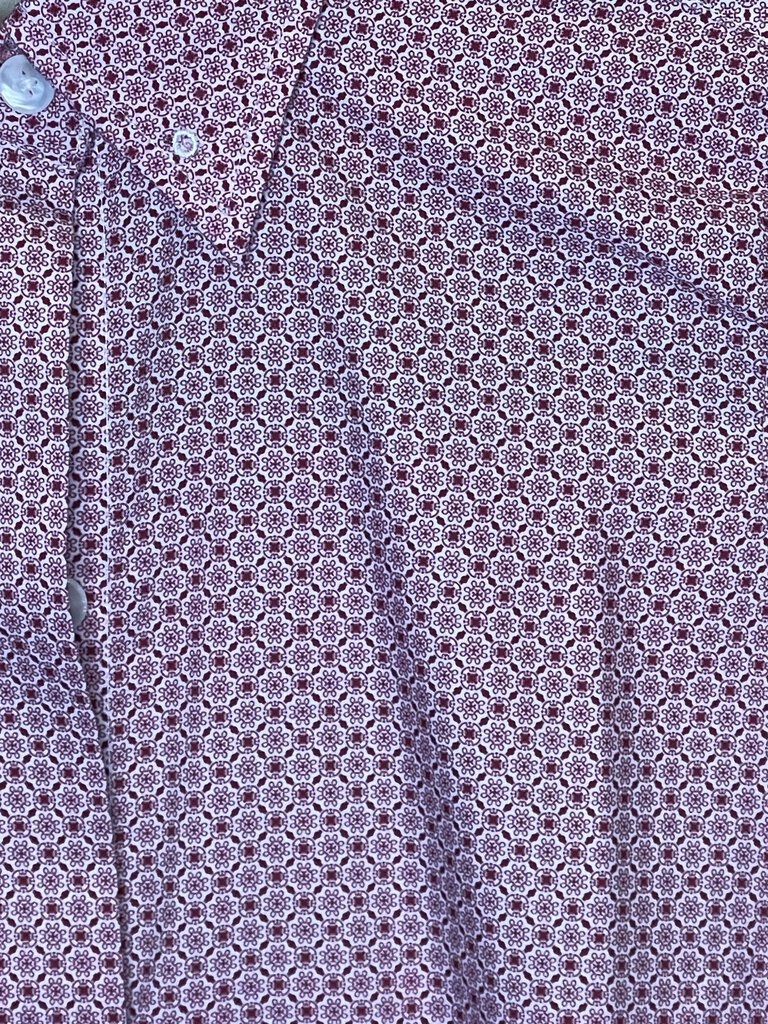 PINK AND MAUVE PATTERN BETTY BERDINE SHIRT