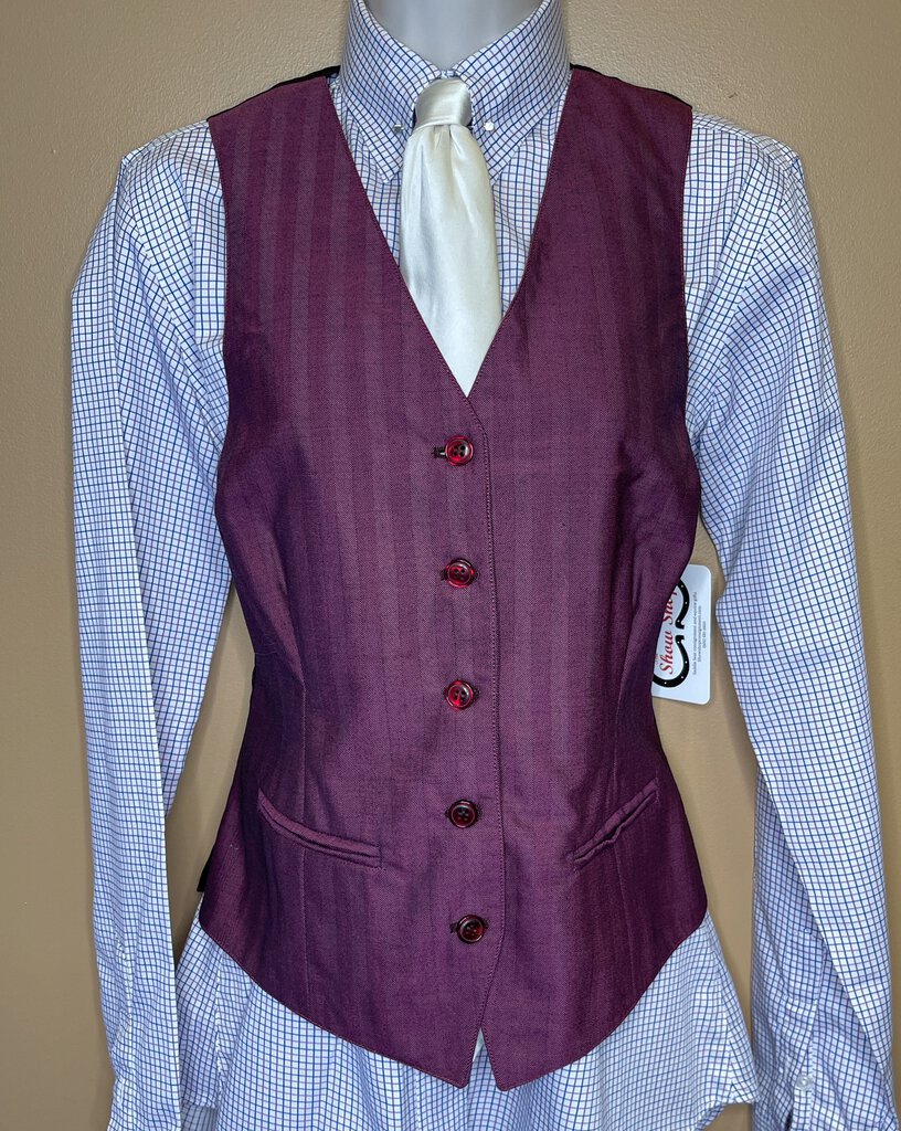 FUSCHIA HERRINGBONE BECKER BROTHERS VEST