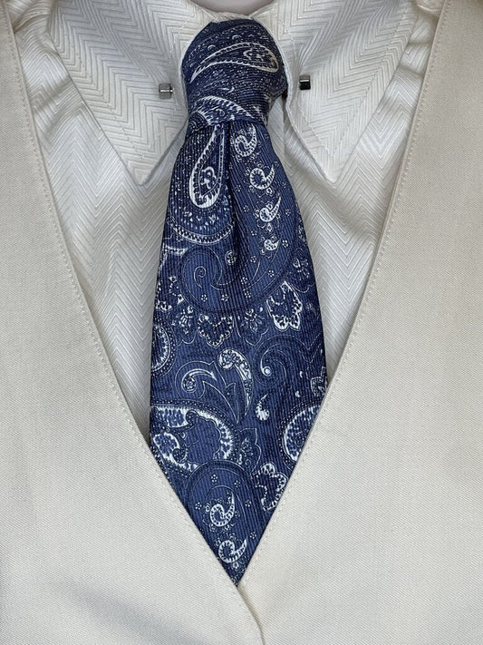 BLUE PAISLEY TIE