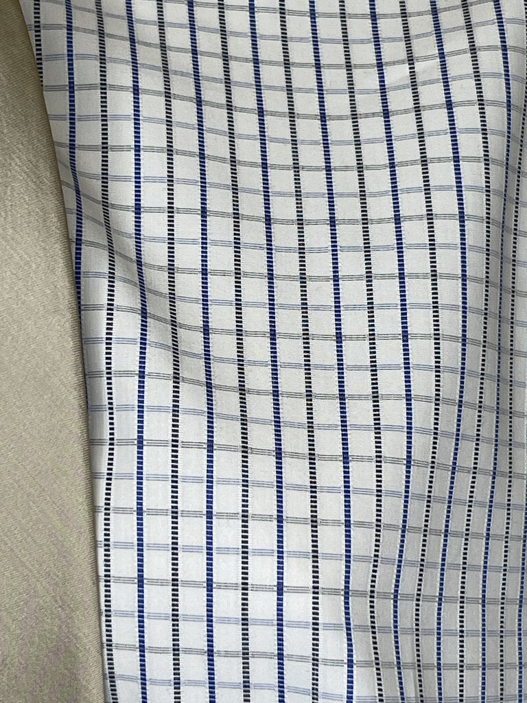 BLUE AND BROWN CHECK BECKER BROTHERS SHIRT