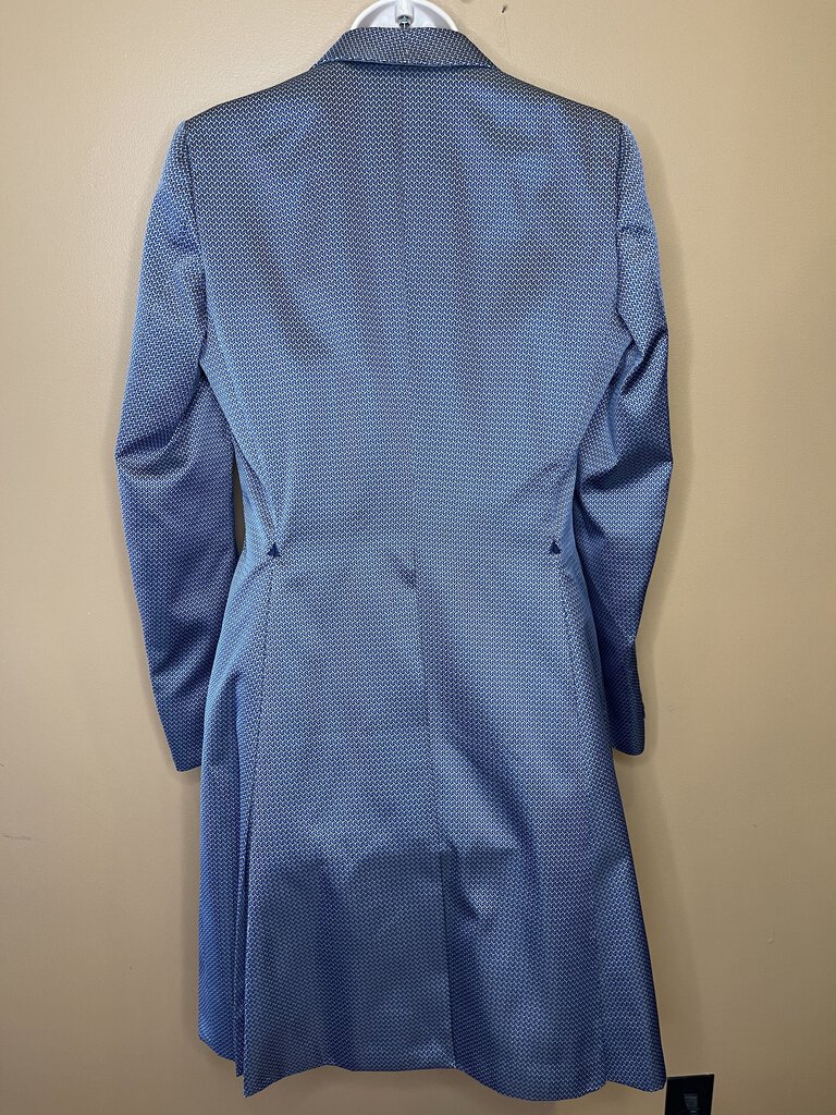 BRAND-NEW BLUE, SILVER DAY COAT BY BETTY BERDINE