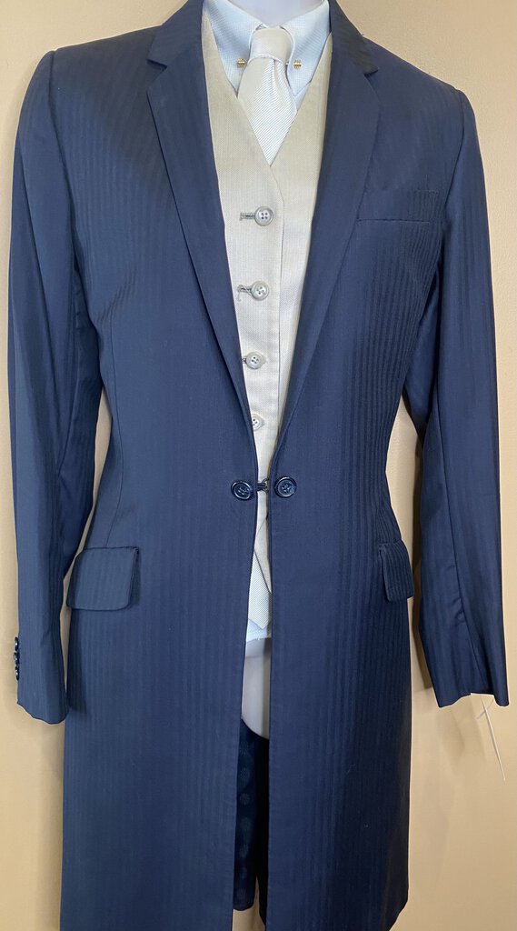 NAVY HERRINGBONE DAY SUIT