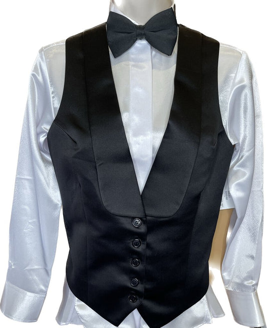 BLACK FORMAL VEST NO BOWTIE BECKER BROTHERS