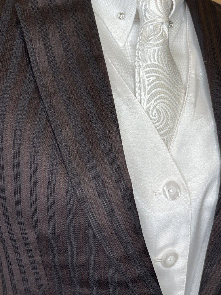 BROWN STRIPE HAWKWOOD DAY SUIT