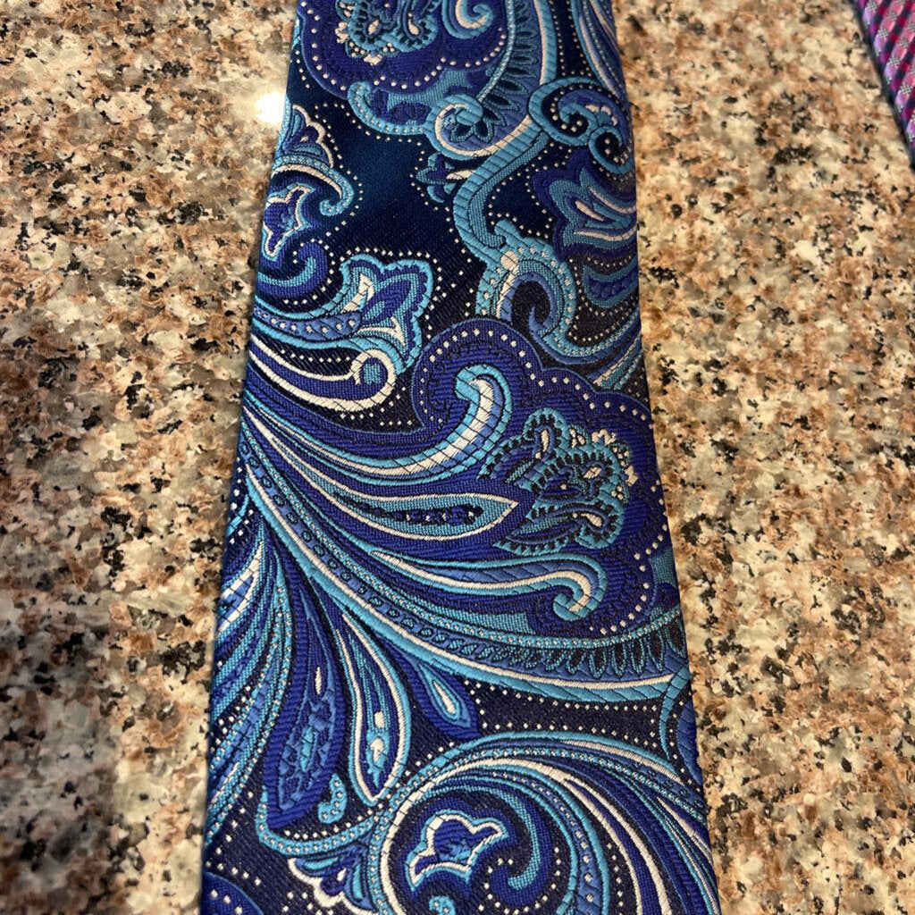 TIE BLUE PAISLEY