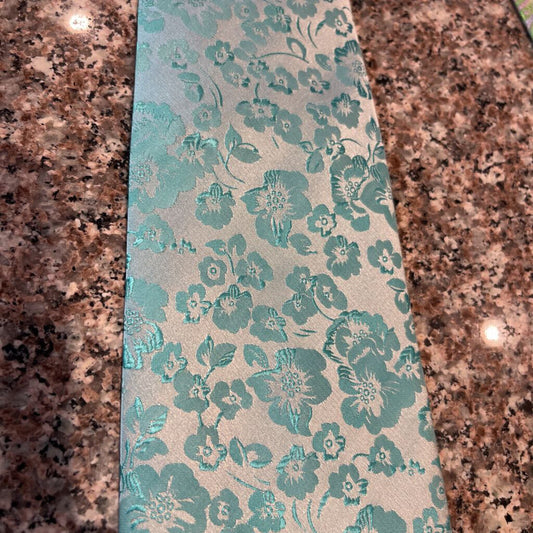 TIE TEAL FLOWERS