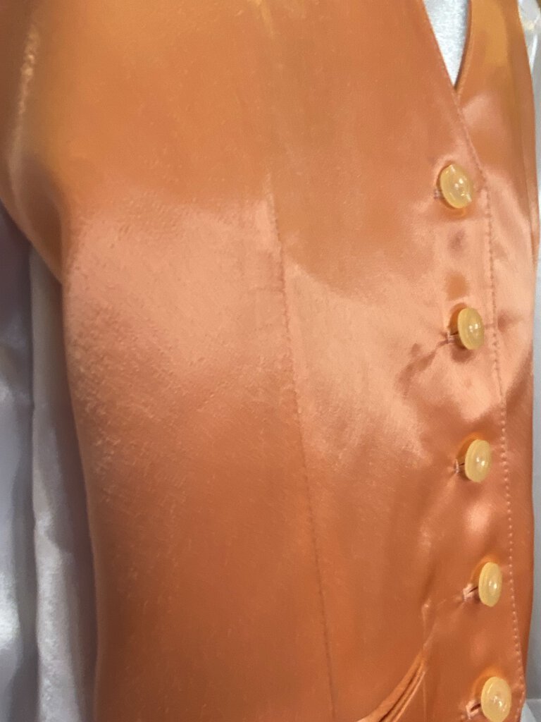 ORANGE SATIN ELLIE MAY VEST