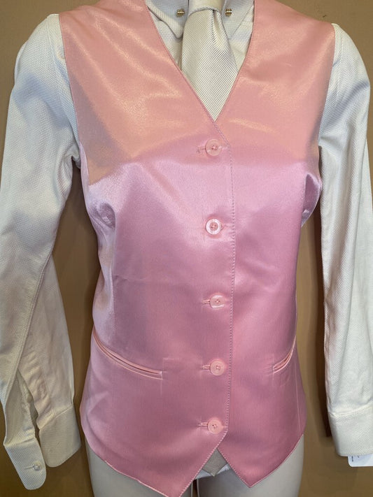 PINK SATIN ELLIE MAY VEST