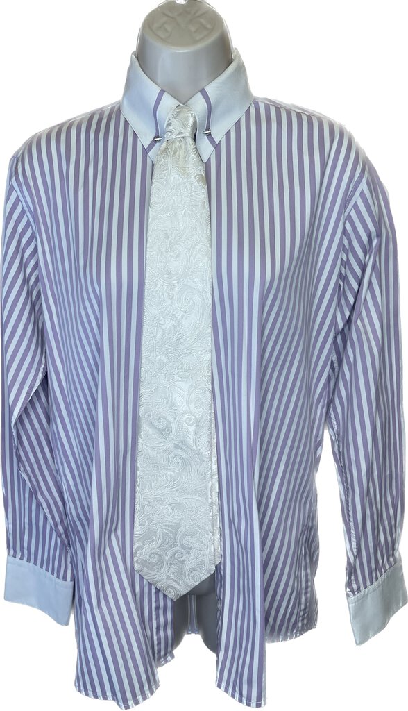 PURPLE STRIPE MARSHA SHIRT