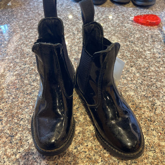 PATENT BLACK BOOTS SIZE 13