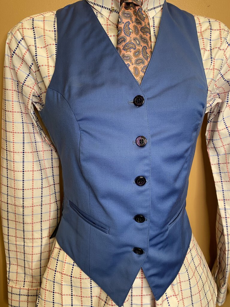 BLUE AND PINK WINDOWPANE BETTY BERDINE SHIRT