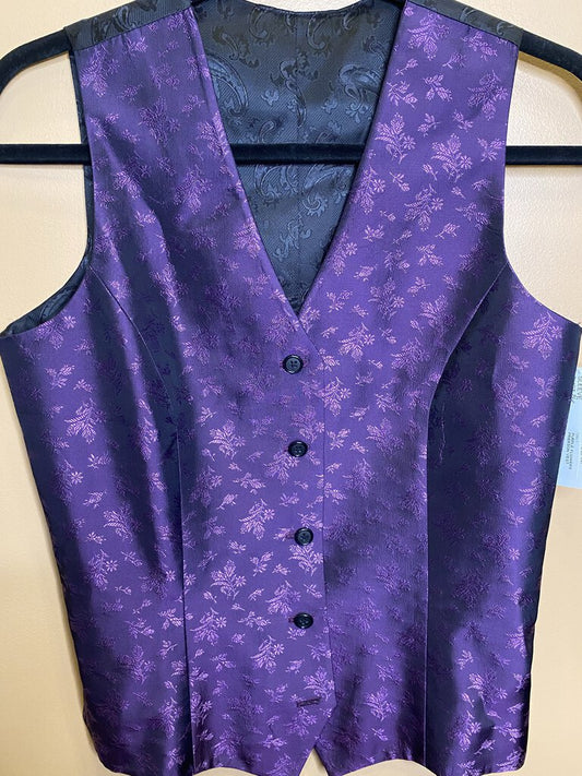 PURPLE FLOWERS FRIERSON VEST