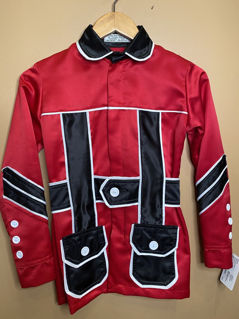 RED AND BLACK ROAD SILKS NO HAT