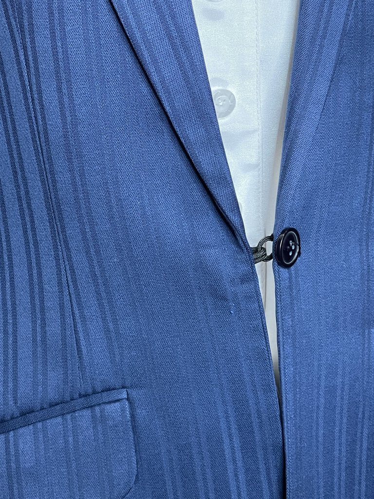 BLUE TONE ON TONE STRIPE BECKER BROTHERS DAY SUIT