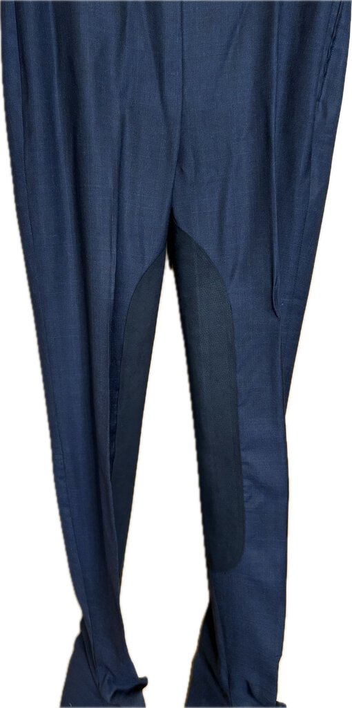 NAVY WITH SUBTLE BURGUNDY WINDOWPANE DEREGNAUCOURT JODS