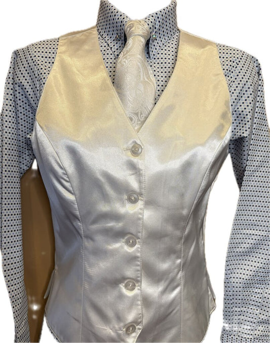 BLUE DOTS BETTY BERDINE SHIRT