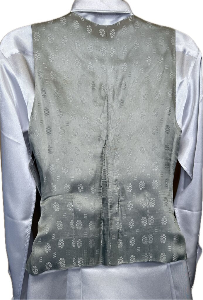 SILVER SATIN BECKER BROTHERS VEST