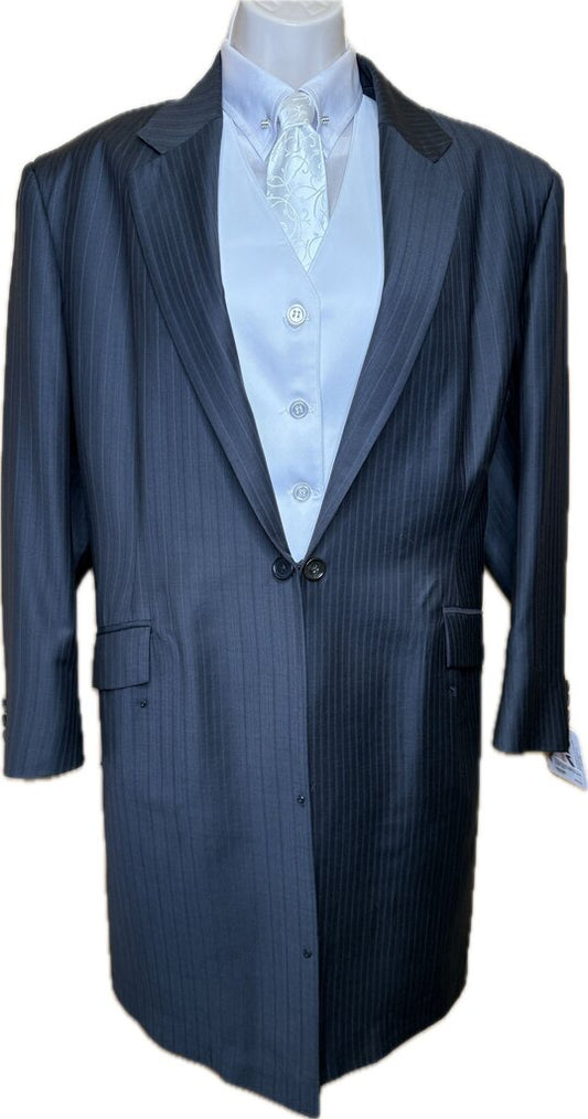 CHARCOAL GRAY TONE ON TONE STRIPE DAY SUIT