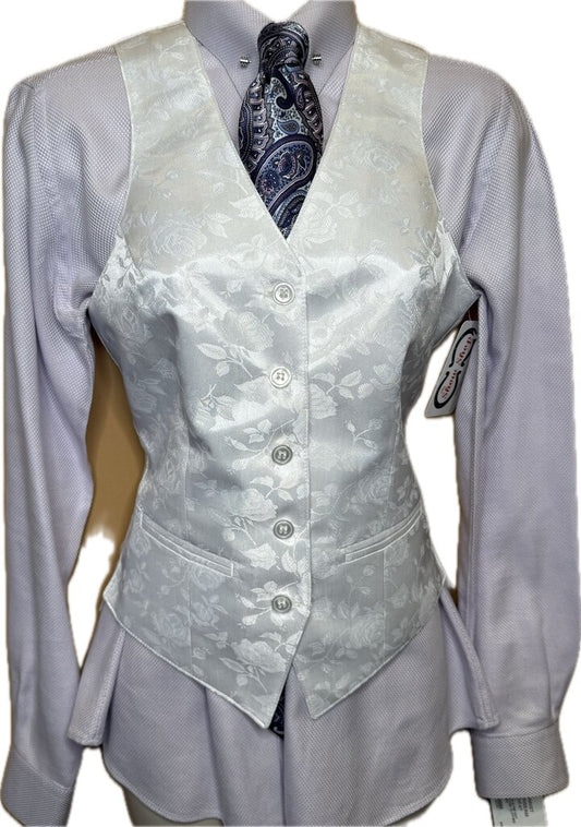 WHITE ROSES SATIN BETTY BERDINE VEST
