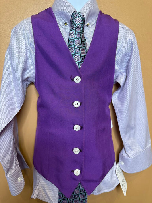 PURPLE CHECK BETTY BERDINE SHIRT