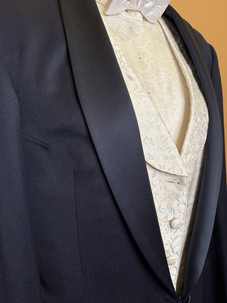 NAVY SHEEN DEREGNAUCOURT FORMAL