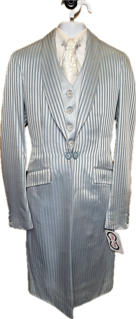 BLUE STRIPE BECKER BROTHERS DAY COAT